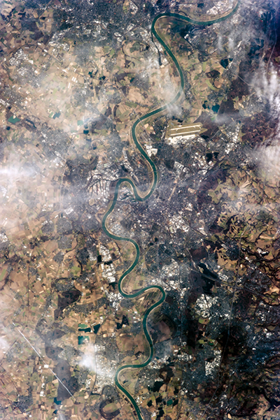 Rhein bei Düsseldorf